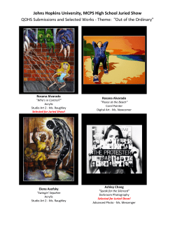 Johns Hopkins University MCPS Juried Show