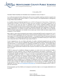 CCRCA Letter - Spanish