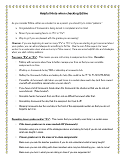 Edline Helpful Hints