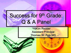 Time Management and Success for Ninth Graders