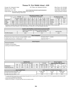 Thomas W. Pyle Middle School at a Glance