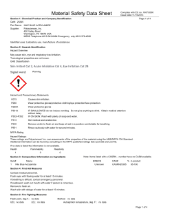 Material Safety Datasheet 25395 (PDF)
