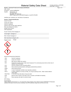 Material Safety Datasheet 02429 (PDF)