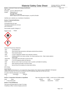 Material Safety Datasheet 02679 (PDF)