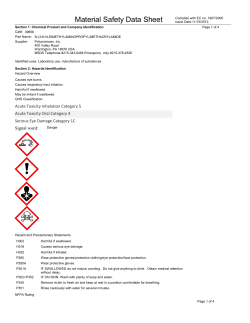 Material Safety Datasheet 09656 (PDF)