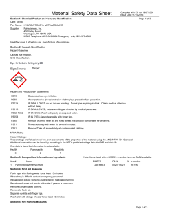Material Safety Datasheet 00730 (PDF)