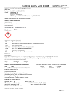 Material Safety Datasheet 09221 (PDF)