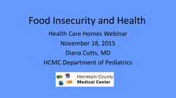 Food Insecurity and Health (PDF)