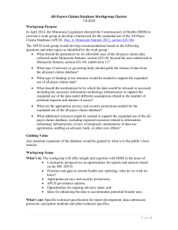 APCD Charter (PDF)