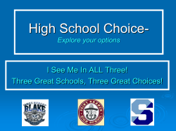 NEC High School Choice PowerPoint Information 2015-2016