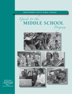 Middle School Course Bulletin