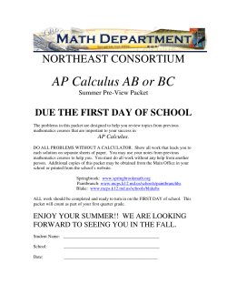 AP Calculus (AB/BC)