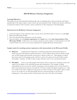 IB History 1