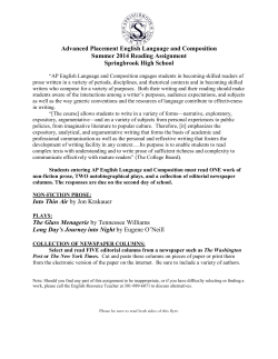 AP English Language and Composition