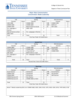 Mass Communications: Media Leadership