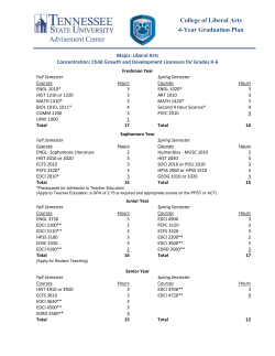 Interdisciplinary Studies: Child Growth Development Licensure for Grades K - 6