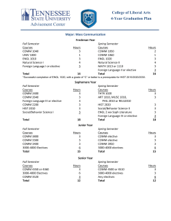 Communications: Mass Communication