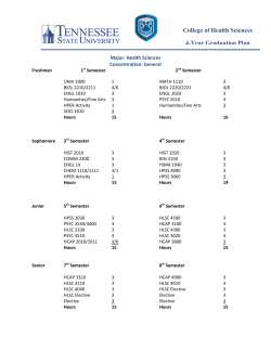 Health Sciences: Health Sciences General