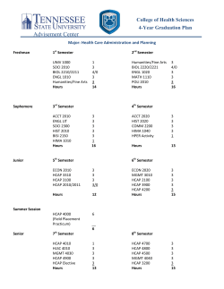 Health Care Administration and Planning