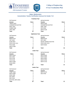 Mathematics: Teacher Certification for Grades 7 - 12