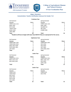 Chemistry: Teacher Certification for Grades 7 - 12