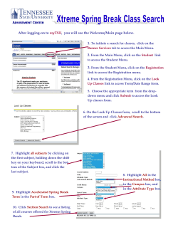 How to Find Xtreme Spring Break Courses in myTSU