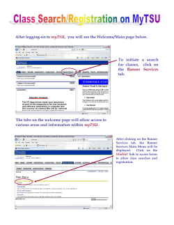 Class Search and Registration