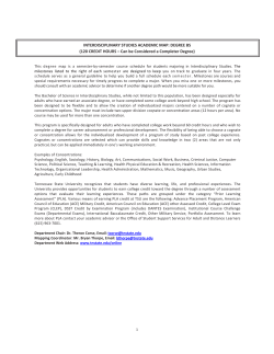 ROCC: Interdisciplinary Studies