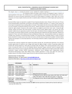 Music: Commercial Music - Performance