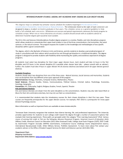 Interdisciplinary Studies: Liberal Arts