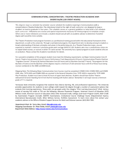 Communications: Theatre - Production