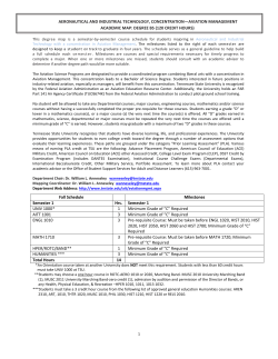 Aeronautical and Industrial Technology: Aviation Management