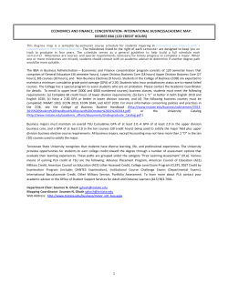 Economics and Finance - International Business