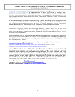 Business Administration - Hospitality Management