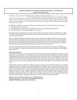 Chemistry: Teacher Certification for Grades 7 - 12