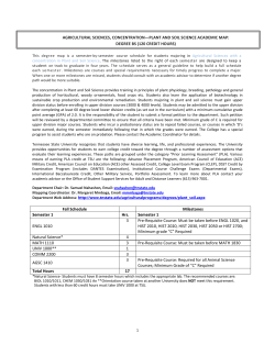 Agricultural Sciences: Plant and Soil Science