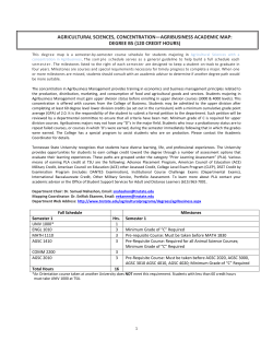 Agricultural Sciences: Agribusiness