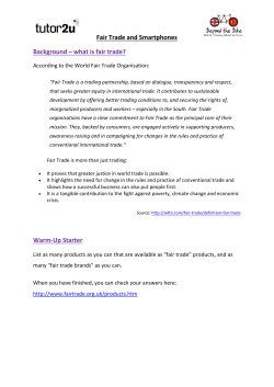 Fairtrade and smartphones