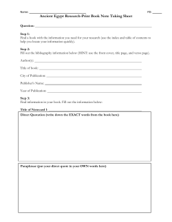 Notetaking Handout-6th