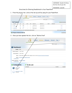 Directions for Entering Noodletools to Your PowerPoint