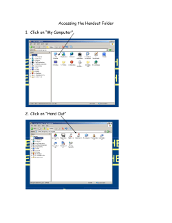 Accessing the Handout Folder