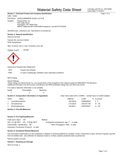 Material Safety Datasheet 01892 (PDF)