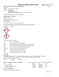 Material Safety Datasheet 02718 (PDF)