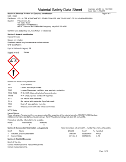 Material Safety Datasheet 05569 (PDF)
