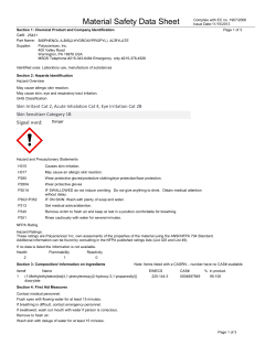 Material Safety Datasheet 25431 (PDF)