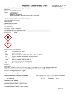 Material Safety Datasheet 01643 (PDF)
