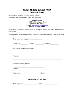 Deposit Form 2013-2014