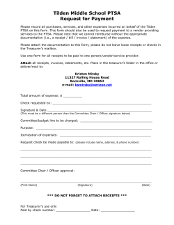 PTSA Reimbursement Form Parents 2013-2014