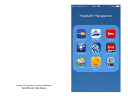 Hospitality Management Brochure