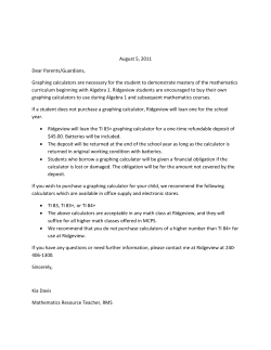 Graphing Calculator Letter&nbsp;